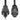 Alternate-Image3 Image for StarTech 1ft (0.3m) Short Extension Cord, NEMA5-15R to NEMA5-15P Black Extension Cord, 13A 125V, 16AWG, Computer Power Extension Cable