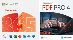 Microsoft 365 Personal with Ashampoo PDF Pro 4 for Windows | Back to School Offer!