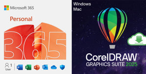 Microsoft 365 Personal with CorelDRAW Graphics Suite (Download)
