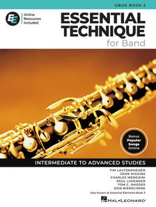 Essential Elements for Band – Oboe Book 3 with EEi