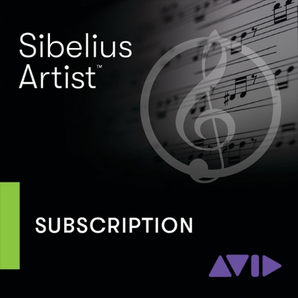 Avid Sibelius Artist 1-Year Subscription (Download) with BONUS Purchase Option