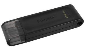 Kingston DataTraveler 70 USB-C Flash Drive for Notebooks, Chromebooks, Tablets & Smartphones (3 Capacities)