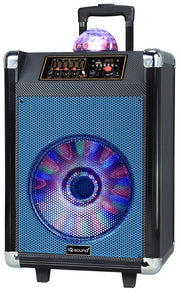 Supersonic 12” Portable Bluetooth Speaker with Disco Ball Light (2 Colors) (On Sale!)