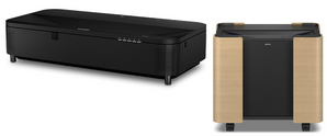 Epson PowerLite 815E 3LCD Extreme Short Throw Lamp-Free Laser Display with 4K Enhancement & Mobile Cart Bundle