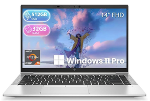 HP EliteBook 845 G8 14" FHD AMD Ryzen 5 PRO 32GB RAM 512GB SSD Laptop with Windows 11 Pro (Refurbished)
