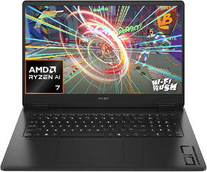 HP OMEN 17.3" FHD 144Hz AMD Ryzen AI 7 16GB RAM 512GB SSD NVIDIA GeForce RTX 5050 AI Gaming Laptop