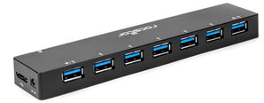 Rocstor Premium 7-Port USB 3.0 Hub with Fast-Charging Ports