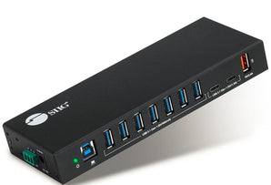 SIIG 10-Port Industrial USB 3.1 Gen 1 Hub with Dual USB-C & Charging (On Sale!)