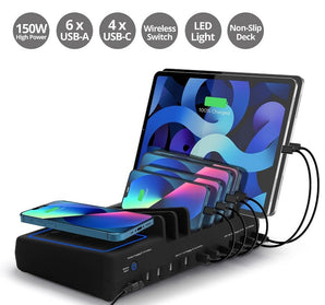 SIIG 10-Port USB-A/C & Wireless Charging Station (On Sale!)