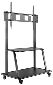 V7 Ultra Heavy Duty Mobile TV Cart Trolley for Up to 105" Displays