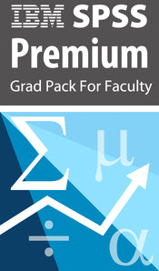 IBM SPSS Statistics Premium for Faculty Grad Pack v.29  Windows/Mac (Download) - 12 Month