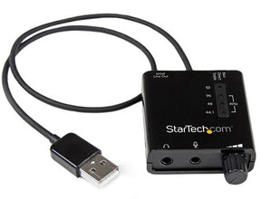 StarTech USB Stereo Audio Adapter External Sound Card with SPDIF Digital Audio and Stereo Mic