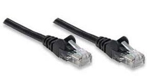 Intellinet 5-Foot RJ-45 Cat5e Network Patch Cable (Black)